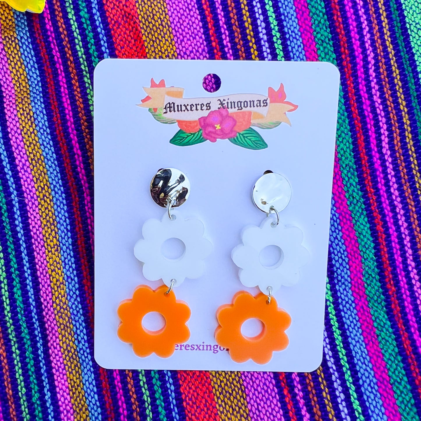 Colorful Daisy Earrings